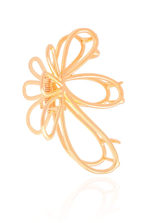 Presilha Flor Banho Dourado