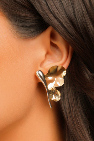 Brinco Libélula Mix de Banhos 3.7 cm Banhado a Ouro 18K