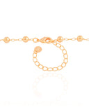 Gargantilha Elos Bolas Lisas 5 mm Banhado a Ouro 18K - 45 cm