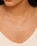 Gargantilha Veneziana Quadrados Lisos 2 mm Ródio Branco - 45 cm