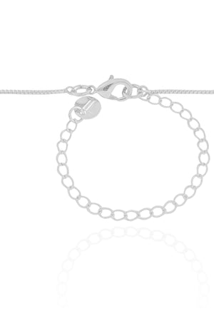 Gargantilha Veneziana Pomba da Paz Ródio Branco - 40 cm