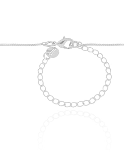 Colar Veneziana Pomba da Paz Ródio Branco - 40 cm