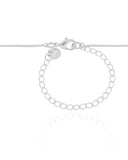 Gargantilha Veneziana Pomba da Paz Ródio Branco - 40 cm