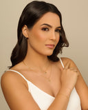 Pulseira Elos Cruz Lisa Banhado a Ouro 18K