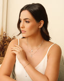 Brinco Argola Click Cruz 2.6 cm Ródio Branco