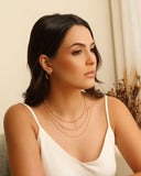 Brinco Orgânico Espiral Liso 2.7 cm Banhado a Ouro 18K