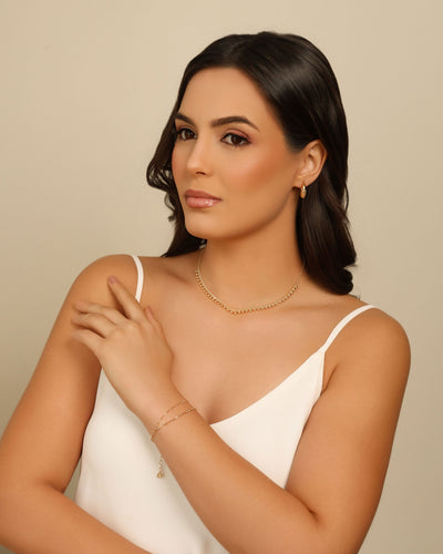 Brinco Argola Click Bolinhas Vazadas 1,9 cm Banhado a Ouro 18K