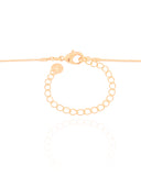 Gargantilha Gravata Baguetes Cristal Banhado a Ouro 18K