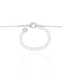 Gargantilha Gravata Baguetes Cristal Ródio Branco