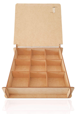 Caixa Porta Joias Médio com 9 Divisórias Personalizado Dia dos Namorados