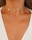 Choker Flores Texturizadas 8 mm Banhado a Ouro 18K