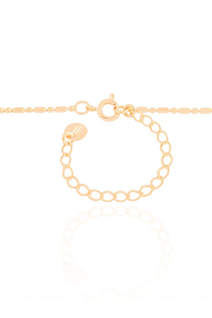 Gargantilha Plaquinhas Ovais Achatadas Banhado a Ouro 18K - 40 cm