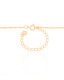 Gargantilha Plaquinhas Ovais Achatadas Banhado a Ouro 18K - 40 cm