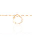 Gargantilha Elos Lisos 3 mm Banhado a Ouro 18K - 45 cm