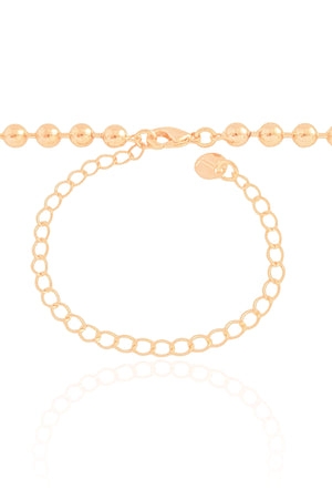 Choker Bolas Lisas 4 mm Banhado a Ouro 18K