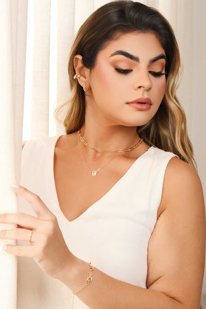 Gargantilha Elos Ovais 5 mm Banhado a Ouro 18K - 45 cm