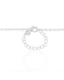 Gargantilha Elos Ovais 5 mm Ródio Branco - 45 cm