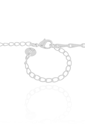 Choker Elos Grampo Ródio Branco