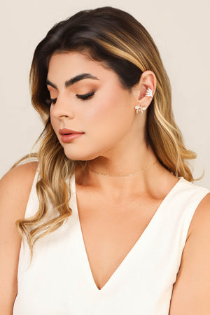 Choker Piastrine 1 mm Banhado a Ouro 18K