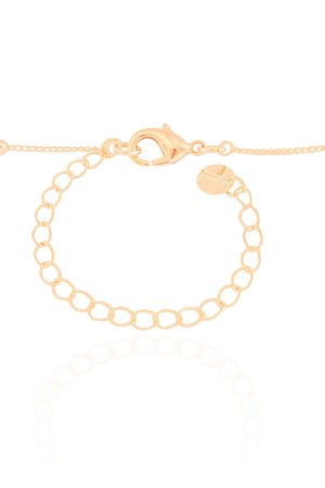 Gargantilha Gravata Bolinhas Banhado a Ouro 18K - 40 cm