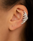 Piercing Filetes Cravejados Cristal Ródio Branco