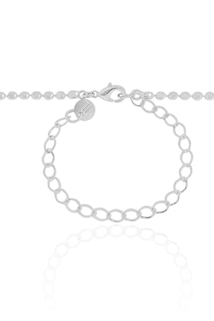 Choker Plaquinhas Pontos de Luz Coloridos Ródio Branco