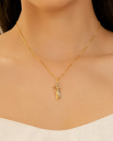 Gargantilha Veneziana Abraço Mix de Banhos Banhado a Ouro 18K - 45 cm