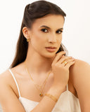 Bracelete Três Fios Banhado a Ouro 18K