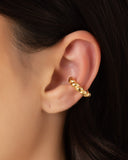 Piercing Torcido Liso Banhado a Ouro 18K