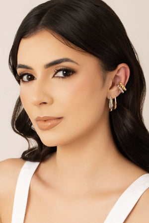 Piercing Torcido Liso Ródio Branco