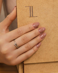 Anel T Cravejado Cristal Tamanho 13 Ródio Branco