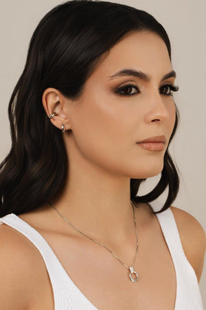 Piercing Gota Lisa 4 mm Ródio Branco