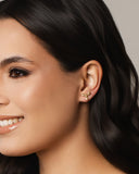 Brinco Espírito Santo Liso 1.0 cm Banhado a Ouro 18K