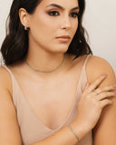 Choker Elos Duplos 4 mm Ródio Branco