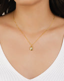 Gargantilha Veneziana Orgânico Liso Gota Cristal Banhado a Ouro 18K - 45 cm