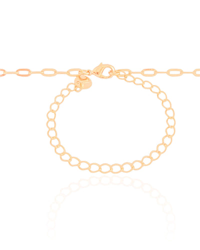 Choker Elos Bolas Lisas Banhado a Ouro 18K - 35 cm