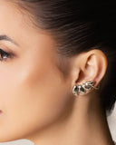 Ear Cuff Orgânico Liso 3.0 cm Ródio Branco