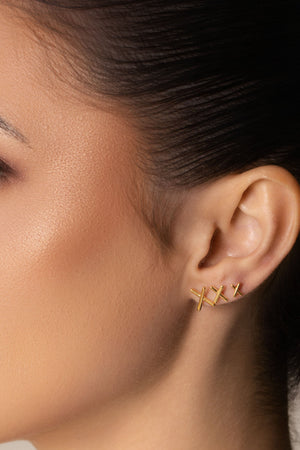 Trio X Liso Banhado a Ouro 18K