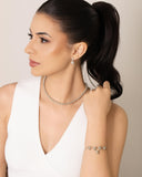 Choker Bolas Lisas 6 mm Ródio Branco