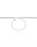 Choker Elos Quadrados 5 mm Ródio Branco