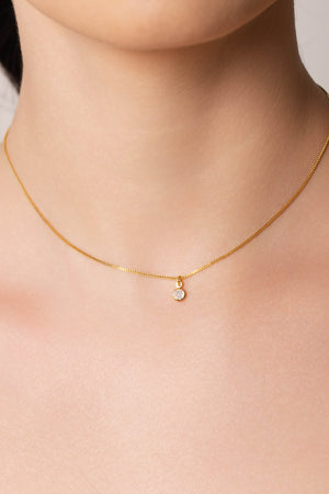 Choker Veneziana Pontos de Luz Cristal 5 mm Banhado a Ouro 18K