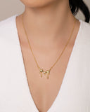 Gargantilha Elos Derretido Liso Banhado a Ouro 18K - 45 cm