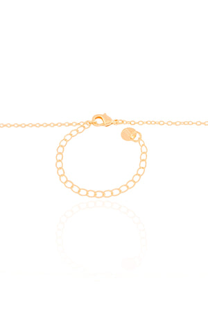 Gargantilha Elos Derretido Liso Banhado a Ouro 18K - 45 cm