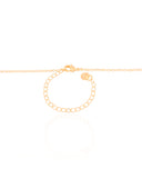 Gargantilha Elos Derretido Liso Banhado a Ouro 18K - 45 cm