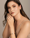 Bracelete Parafusos 4 mm Banhado a Ouro 18K