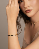 Bracelete Parafusos 4 mm Banhado a Ouro 18K