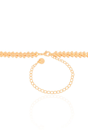 Choker Escamas 6 mm Banhado a Ouro 18K