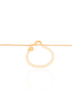 Gargantilha Riviera Cravejada Cristal Banhado a Ouro 18K - 45 cm