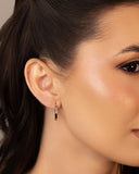 Brinco Argola Click Fio Liso 2.0 cm Ródio Branco