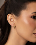 Dupla de Argolas Bolinhas Banhado a Ouro 18K